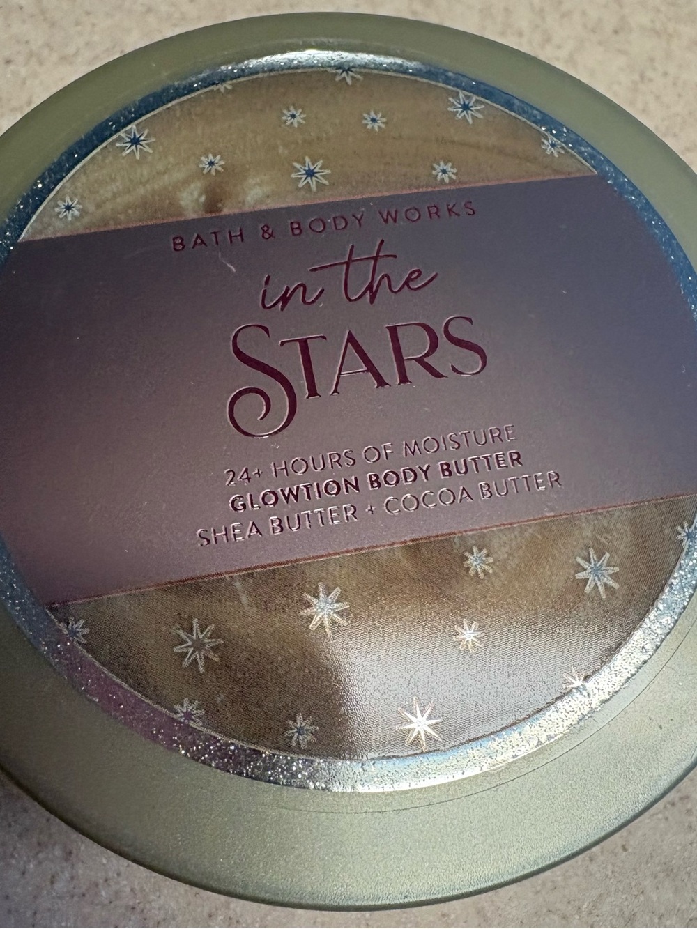 Bath & Body Works In The Stars Glowtion Body Butter - Purple & Gold